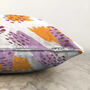 Abstract Cushion Cover With Yellow And Pink Pattern, thumbnail 3 of 4