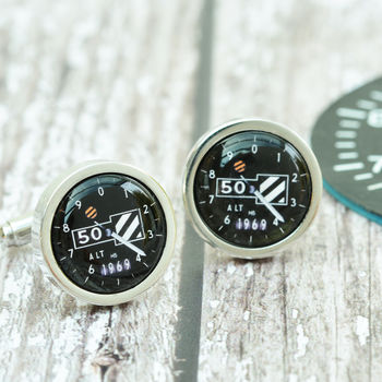 Personalised Altimeter Cufflinks, 2 of 3