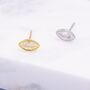 Sterling Silver White Topaz Marquise Stud Earrings, thumbnail 1 of 12