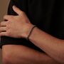Silver Engraved Foxtail Mesh Bracelet For Men And Women, thumbnail 5 of 10