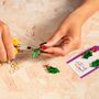 Festive Holly Earrings, Christmas Gift For Her, thumbnail 5 of 5