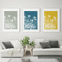Floral Silhouette Art Unframed Home Print, thumbnail 4 of 8