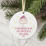 To Our/My Daughter On Her First Christmas As Mrs Decoration, thumbnail 1 of 3