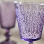 Set Of Four Heather Wine Goblets, thumbnail 4 of 9