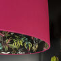 Carbon Deadly Night Shade Lampshade In Pomegranate, thumbnail 2 of 5