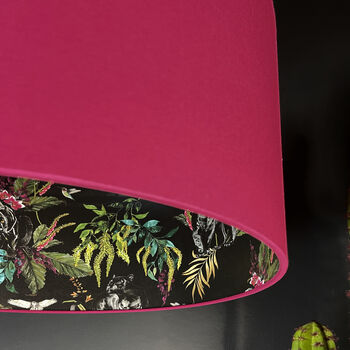 Carbon Deadly Night Shade Lampshade In Pomegranate, 2 of 5