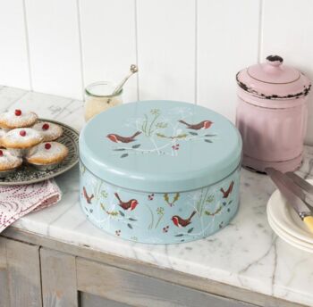 Personalised Robin Cake Storage Tin, 2 of 5