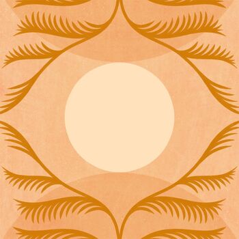 ‘Reve De Lune’, Boho Abstract Celestial Moon Art Print, 2 of 3