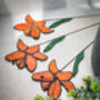 Orange Tiger Lily Stained Glass Flower, thumbnail 3 of 3