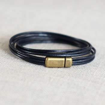 Leather Cord Wrap Bracelet, 7 of 12