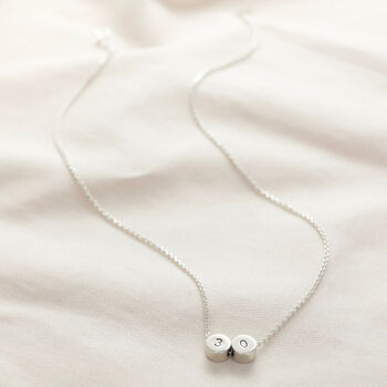 Personalised Sterling Silver Circle Bead Necklace, 5 of 8