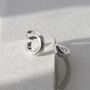 Sterling Silver Adjustable Spiral Ring, thumbnail 4 of 9