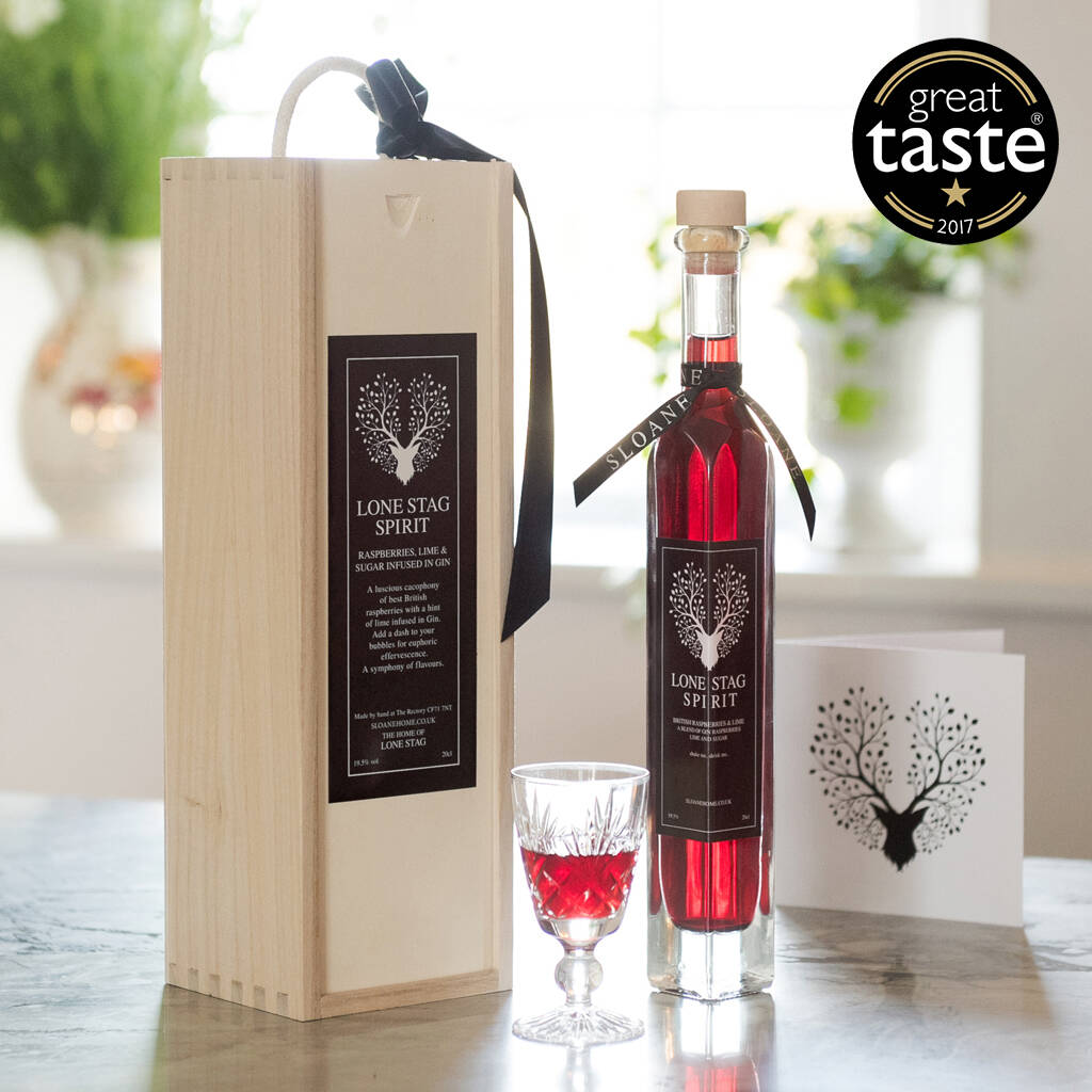 Raspberry And Lime Infused Gin Gift Set Award Winner, 1 of 7
