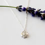 Sterling Silver Rose Necklace, thumbnail 3 of 11