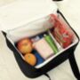 Personalised Football Black Lunch Bag, thumbnail 2 of 3