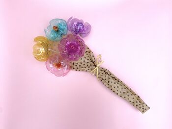 Pastel Recycled Plastic Bottle Flower Eco Bouquet, 3 of 5