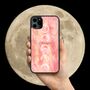 Pink Marble Moon iPhone Case Personalised, thumbnail 1 of 2
