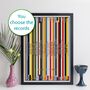 Personalised Record Collection Print Music Lover Gift, thumbnail 1 of 10