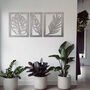 Three Piece Set Wooden Leaves: Nature Wall Art Decor, thumbnail 8 of 12