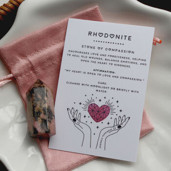 Rhodonite Gemstone Mini Tower, 3 of 9