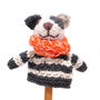 Hand Knitted Finger Puppet In Organic Cotton, thumbnail 3 of 9