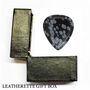 Snowflake Obsidian Guitar Pick In A Gift Box, thumbnail 1 of 7