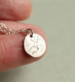 Sterling Silver Zodiac Constellation Personalized Necklace, 6 of 11