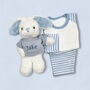 Personalised Bunny Snuggle Hamper, Blue, thumbnail 5 of 9