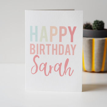 Personalised Happy Birthday Card For Her, 2 of 2