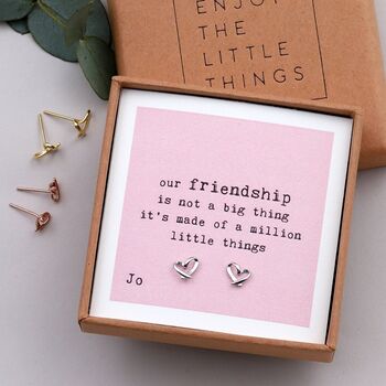 'A Million Little Things' Friendship Heart Earrings, 2 of 11