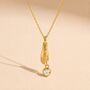 Hand And Heart Charm Necklace 18k Gold Plated Gift, thumbnail 1 of 2