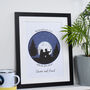 Valentine's Personalised Framed Couples Day Print, thumbnail 9 of 9