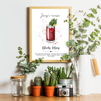 My Signature Cocktail Personalised Print, 6 of 12
