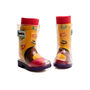 Squelch Transparent Wellies And Three Sock Set Fox, thumbnail 5 of 7