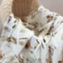 Autumn Flowers Muslin Swaddle, thumbnail 5 of 5