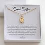 Soul Sister Gift – Sun And Moon Necklace In Silver Or Gold, thumbnail 1 of 4