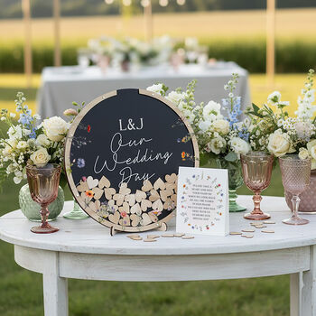 Meadow Wedding Drop Frame Guest Book Alternative, 3 of 4