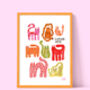Curious Cat Print, thumbnail 1 of 2