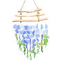 Driftwood Recycled Blue And Green Glass Wind Chime, thumbnail 1 of 5