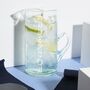 Personalised 100% Recycled Eco Glass Jug One L Clear, thumbnail 1 of 3