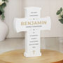 Cherished Christening Wooden Cross Gift, thumbnail 1 of 2