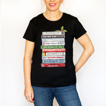 Music Puns Ladies Christmas T Shirt, 4 of 5