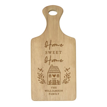 Personalised Home Sweet Home Wooden Chopping Board, 5 of 5