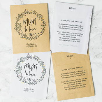 10 ‘Mum To Bee’ Baby Shower Seed Packets, 4 of 6