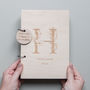 Personalised Monogram Initial Wooden Guest Book, thumbnail 2 of 3