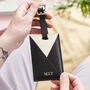 Personalised Luxe Envelope Leather Luggage Tag, thumbnail 3 of 4