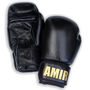 Personalised Full Leather Boxing Gloves Black, thumbnail 3 of 5