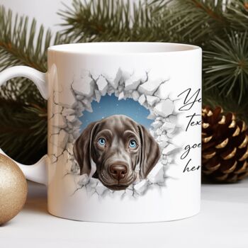 Personalised Christmas Weimaraner Break Through, 8 of 10