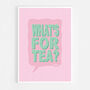 What's For Tea? Print Four Colour Options, thumbnail 7 of 8