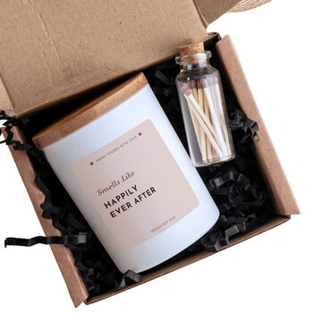 Happily Ever After Wedding Candle Gift, 3 of 6